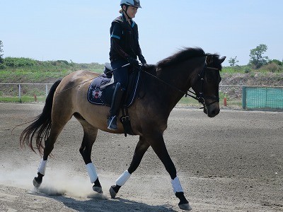 乗馬で笑顔！