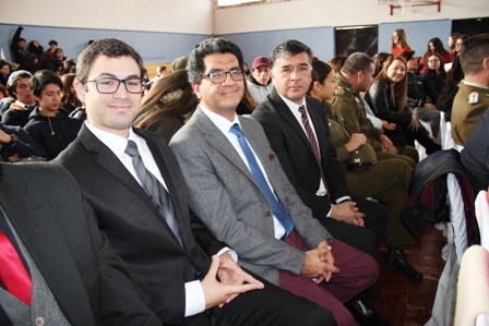 Sr. Eduardo Soto, Coordinador Académico; Marcelino Tapia y Rodrigo Díaz , Inspectores  Generales