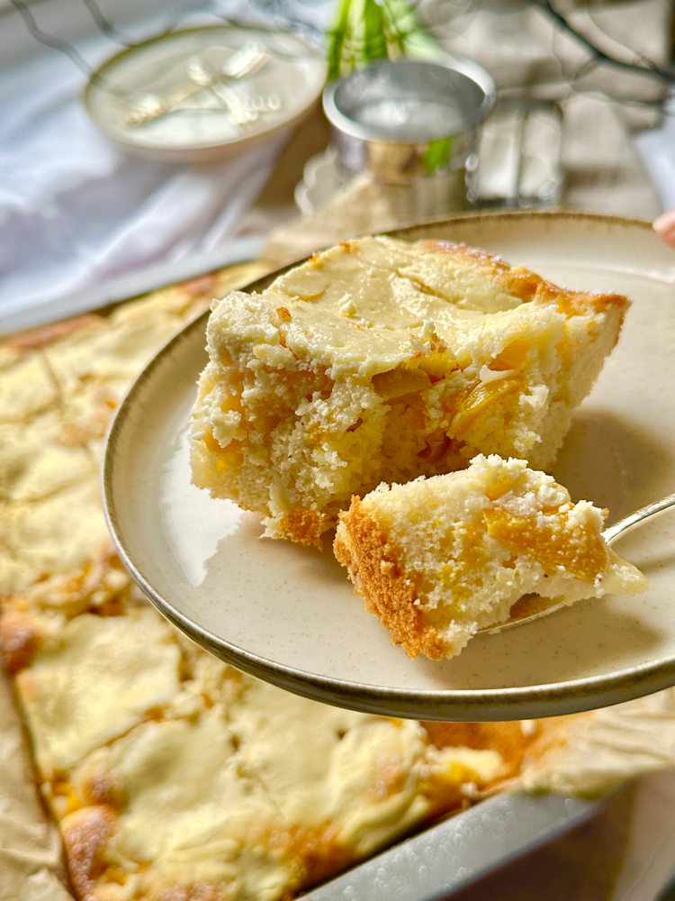 Kleckskuchen mit Pfirsich - nellyszuckerstueckes Webseite!