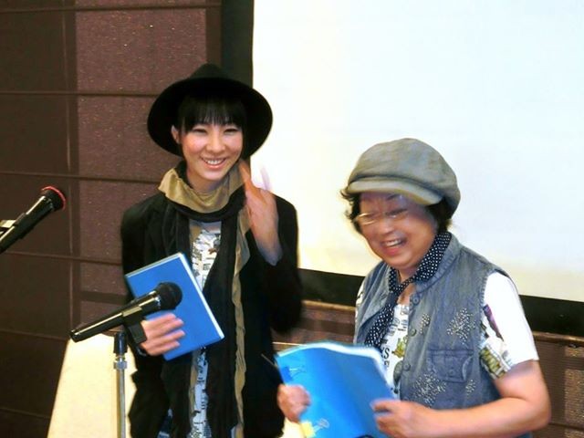 朗読劇「銀河鉄道の夜」プレビュー公演　西塔紅美（カムパネルラ）、清水マリ（ジョバンニ）