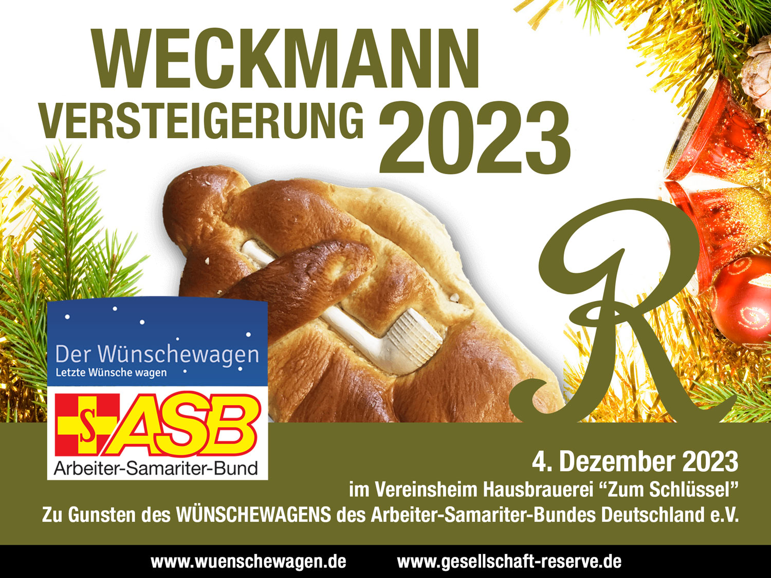 Monatsversammlung mit Weckmannversteigerung 2023