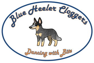 Blue Heeler Cloggers - Dancing with Bite - Official Logo