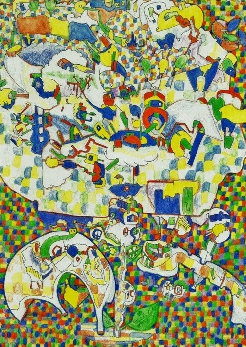 「子ども部屋の雰囲気」　2013.1(409mm×318mm)