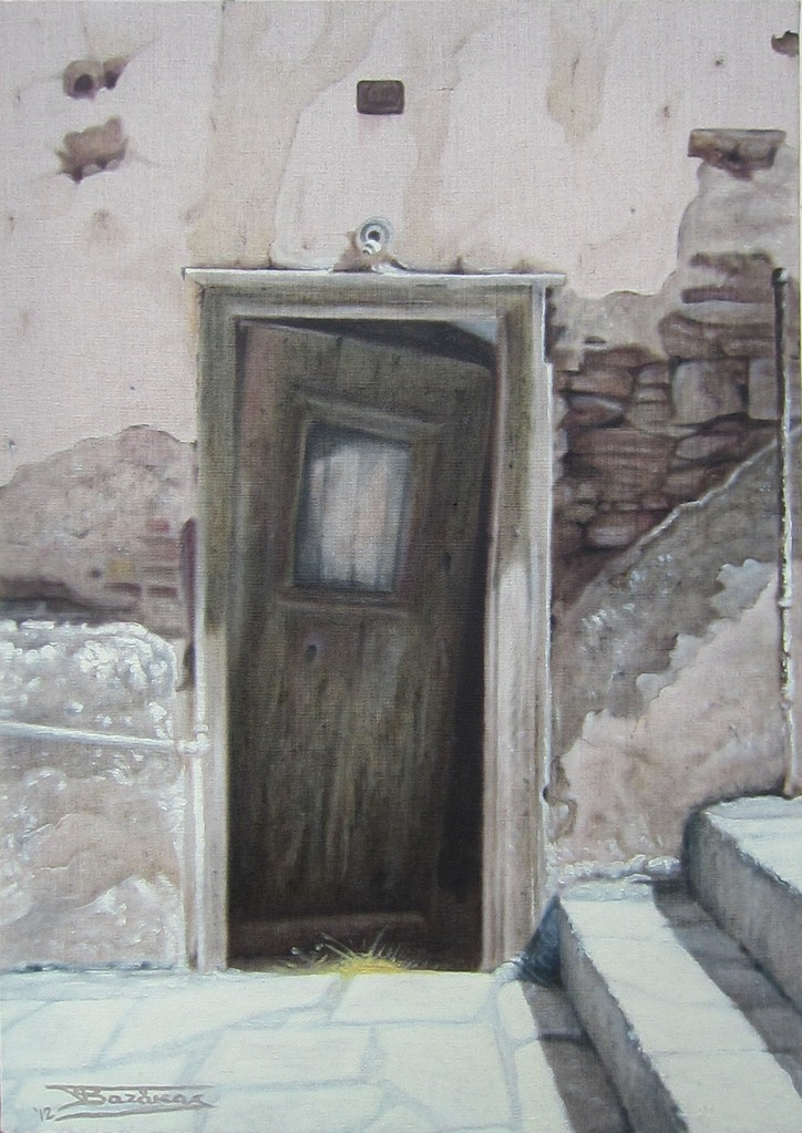 "Passage #11" (46x65)cm, Huile sur lin brut (2012)