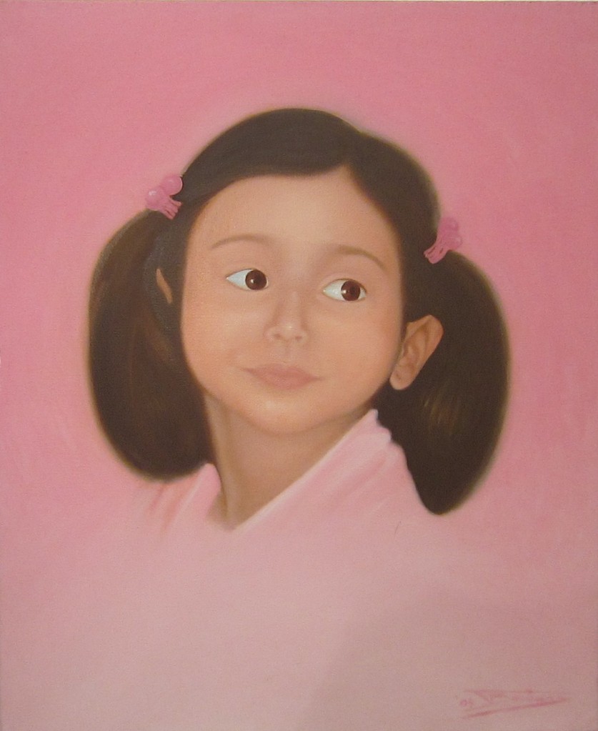 "Maria-Despina" (80x80)cm, Huile sur lin, 2004 - Collection privée