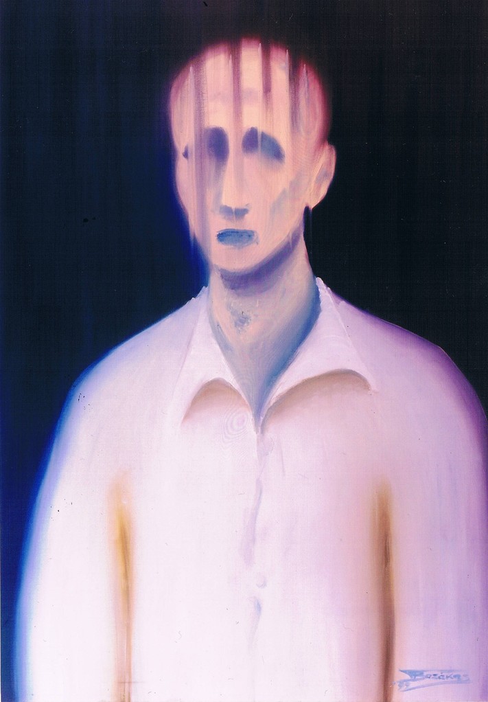 "The White Shirt" (70x100)cm, Huile sur lin (1999)- Collection privée