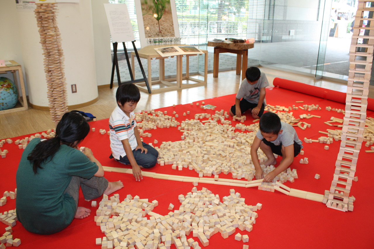 children enjoyed block play