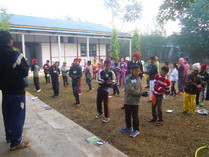 Doing exercise!