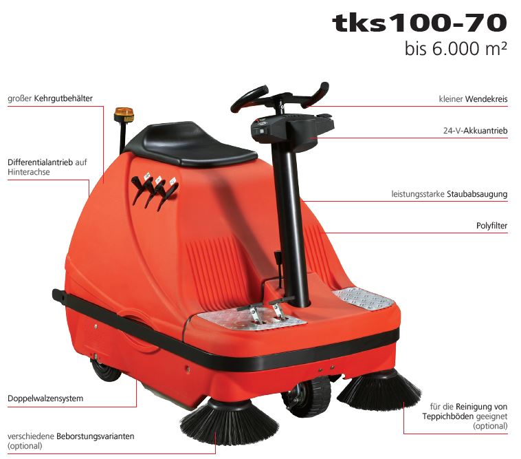 Tielbürger Kehrsaugmaschine TKS 100-70