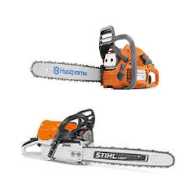 Stihl und Husqvarna Kettensägen