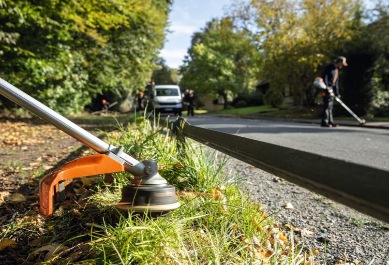 Stihl Akku Freischneider FSA 135 R im Einsatz