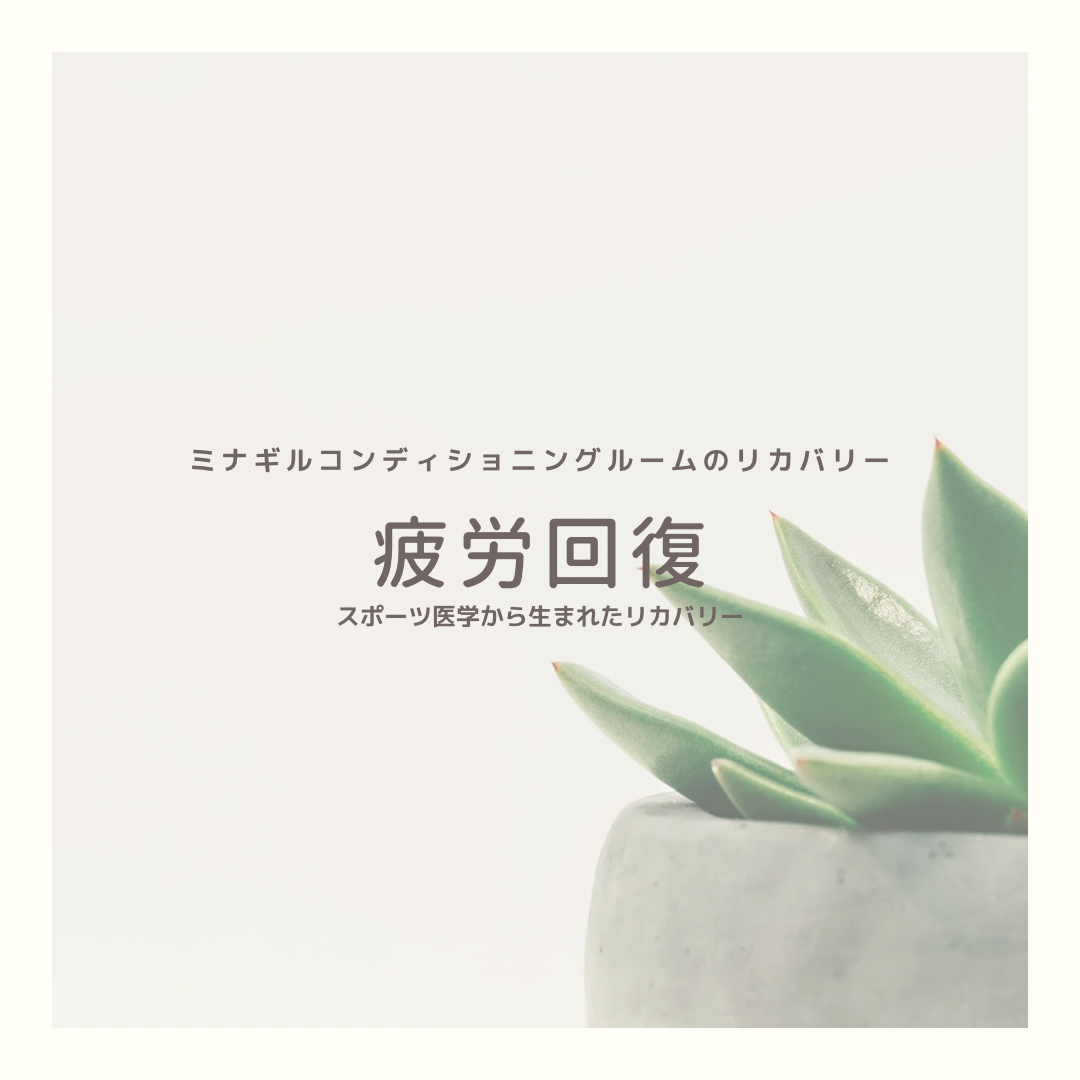 疲労回復のリカバリー　