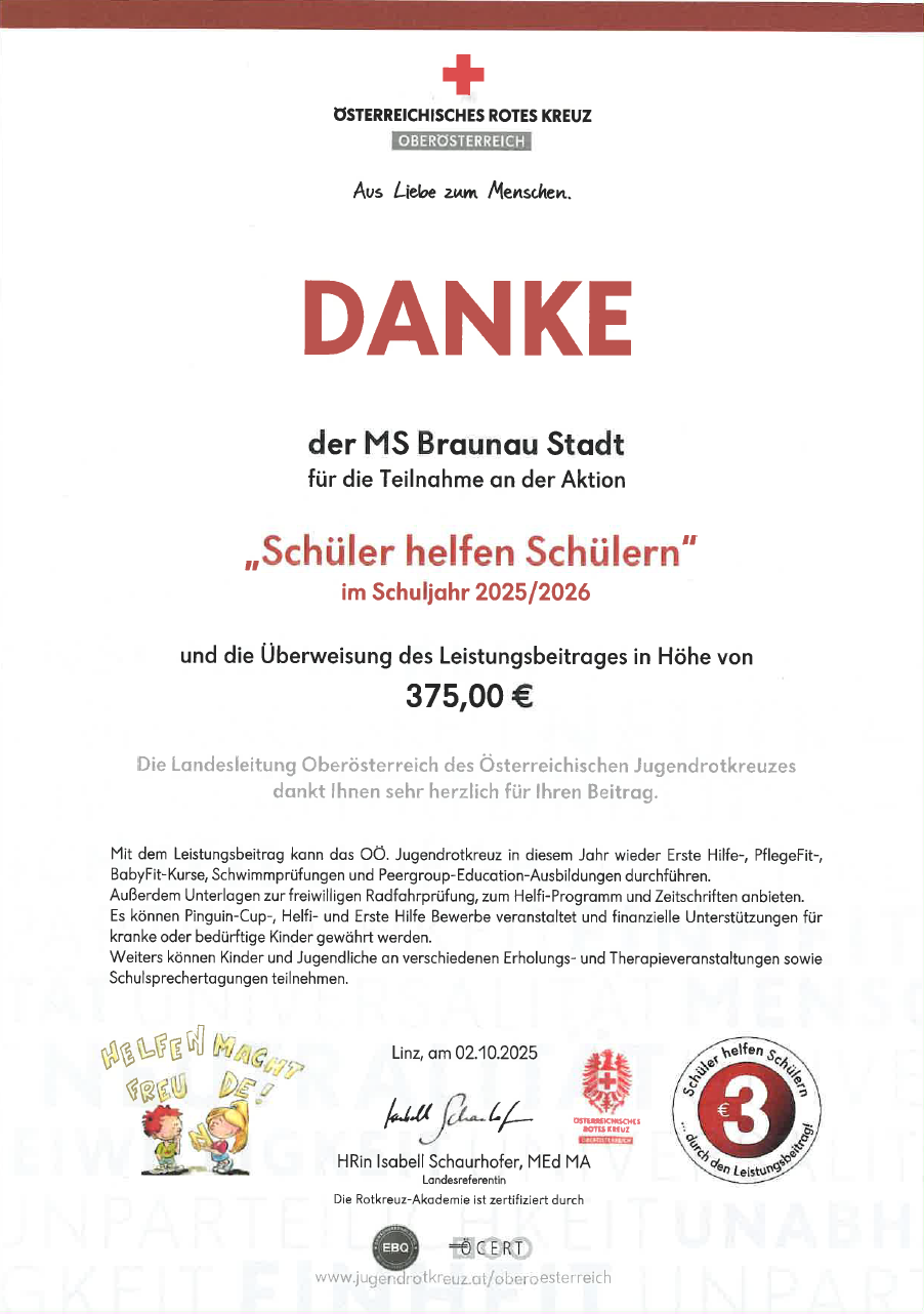 "Schüler helfen Schülern"