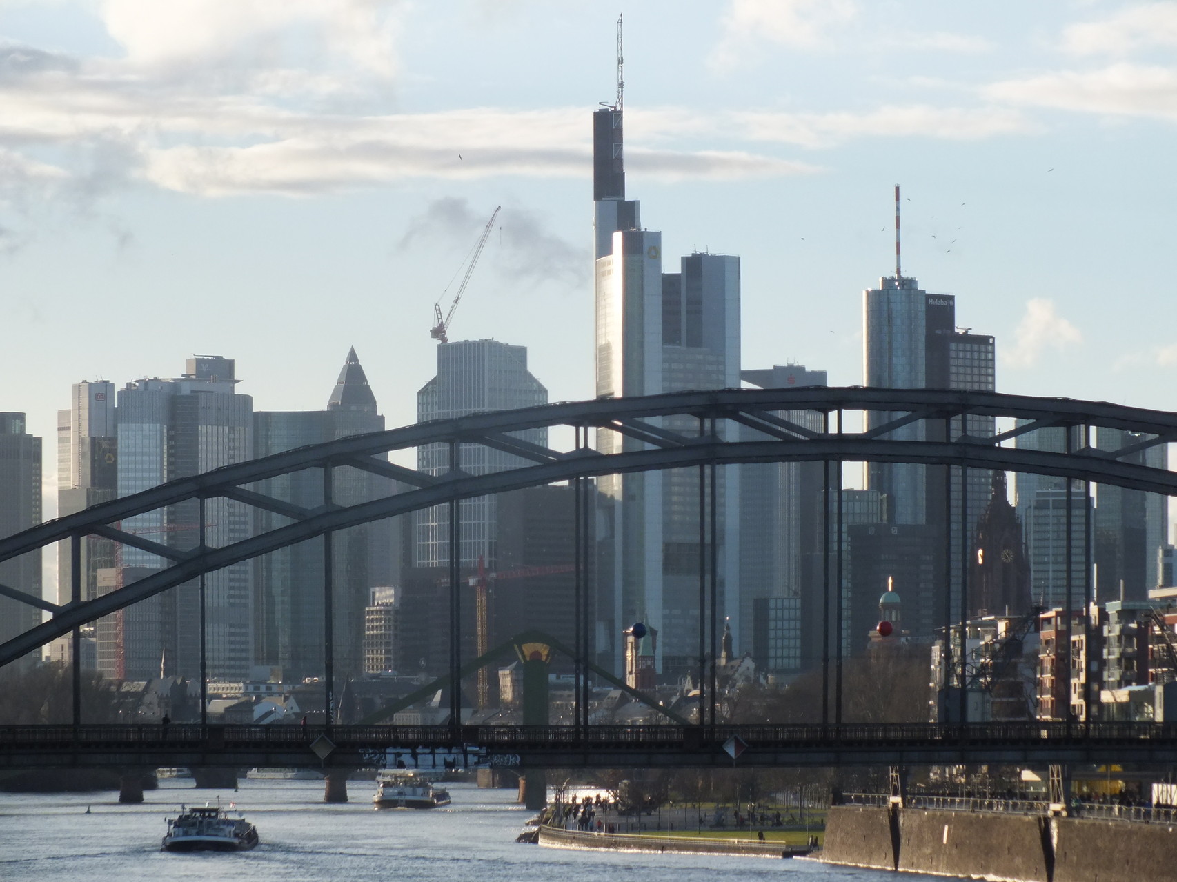 Deutschherrenbrücke (Fußgänger- und Eisenbahnbrücke)