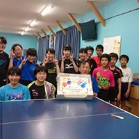 群馬県前橋市上毛卓球ドリームジュニア 誕生日会