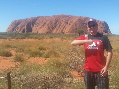 Der SVF am Ayers Rock in Australien