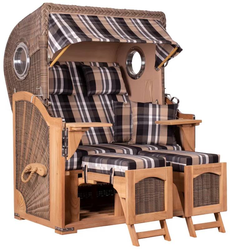 Düne Bullauge Teak PE grey Dessin 583