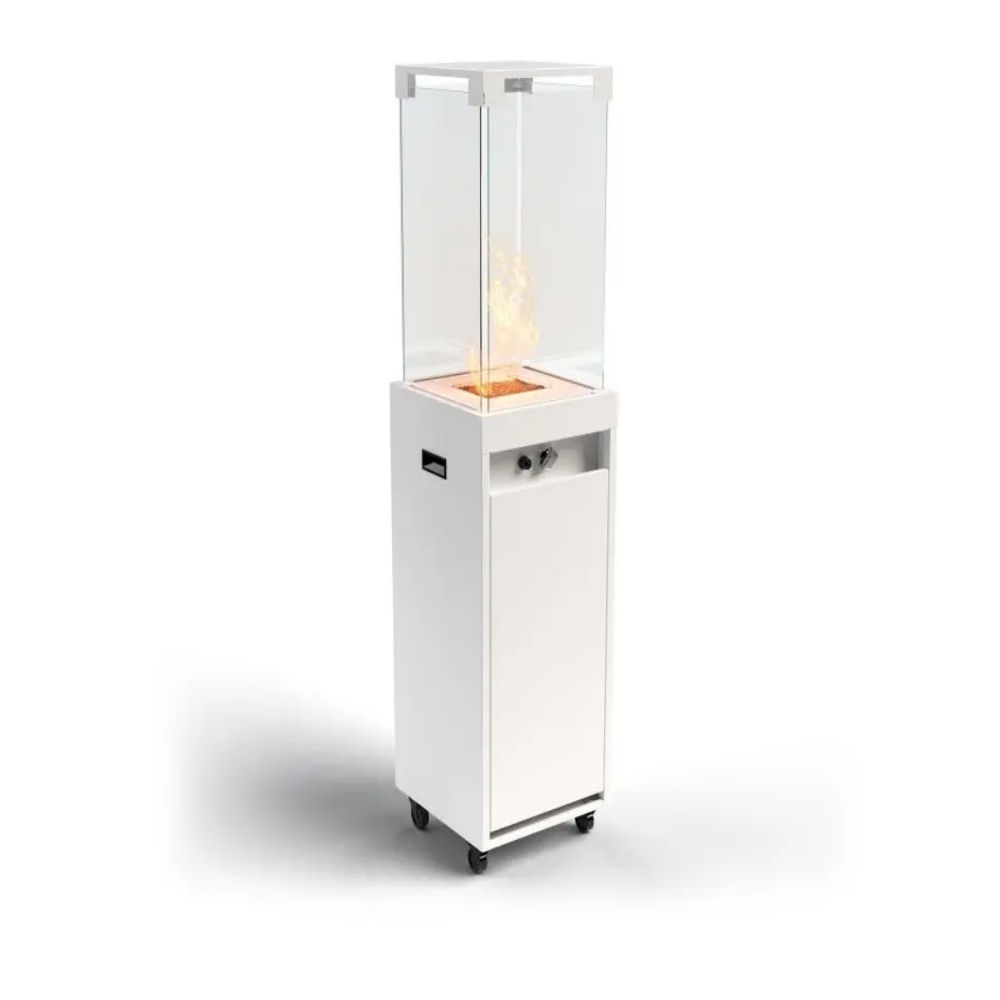 Gaskamin Faro von Planika Weiß RAL9016