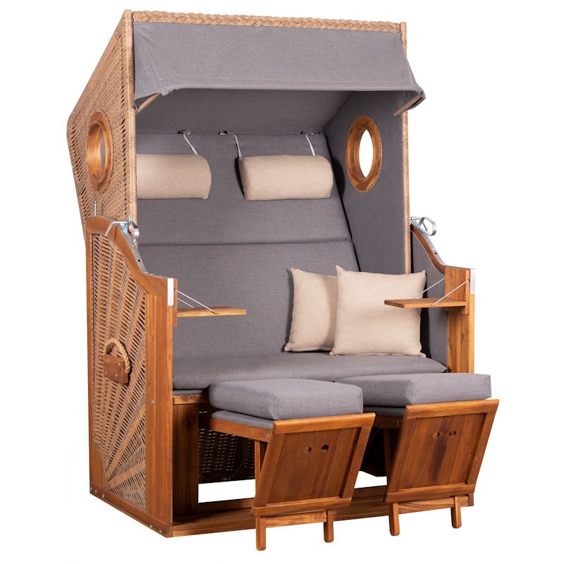 Trend 45 PE Geflecht walnut Dessin 751