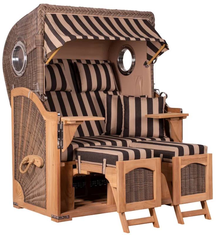 Düne Bullauge Teak PE grey Dessin 581