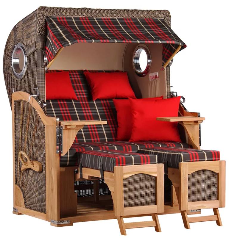Düne Bullauge Teak PE grey Dessin 529