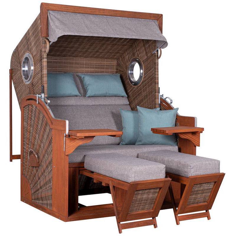 Strandkorb Pure Seaside XL griseum Dessin 488 von DeVries 