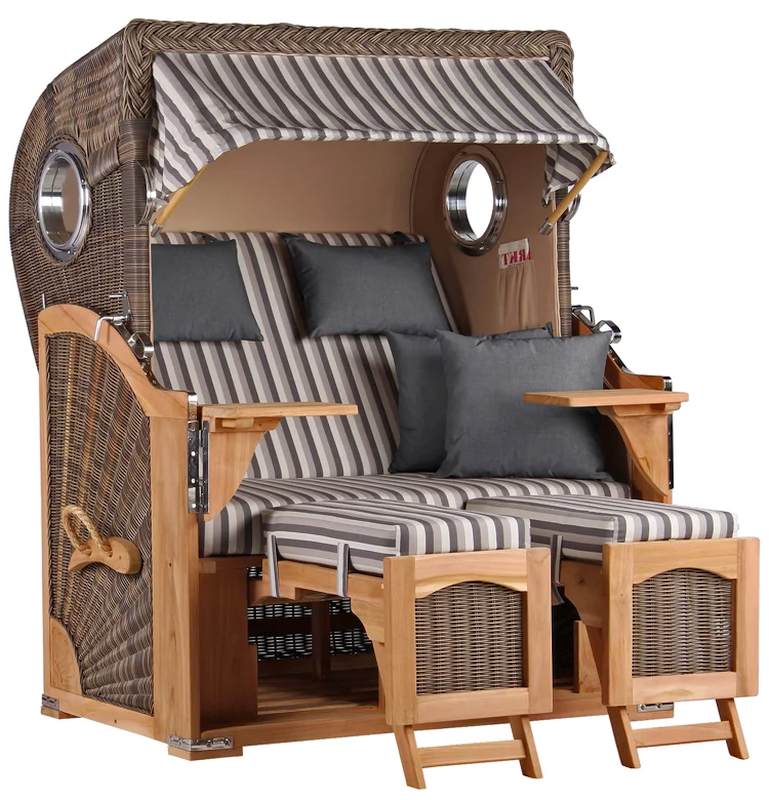 Düne Bullauge Teak PE grey Dessin 545