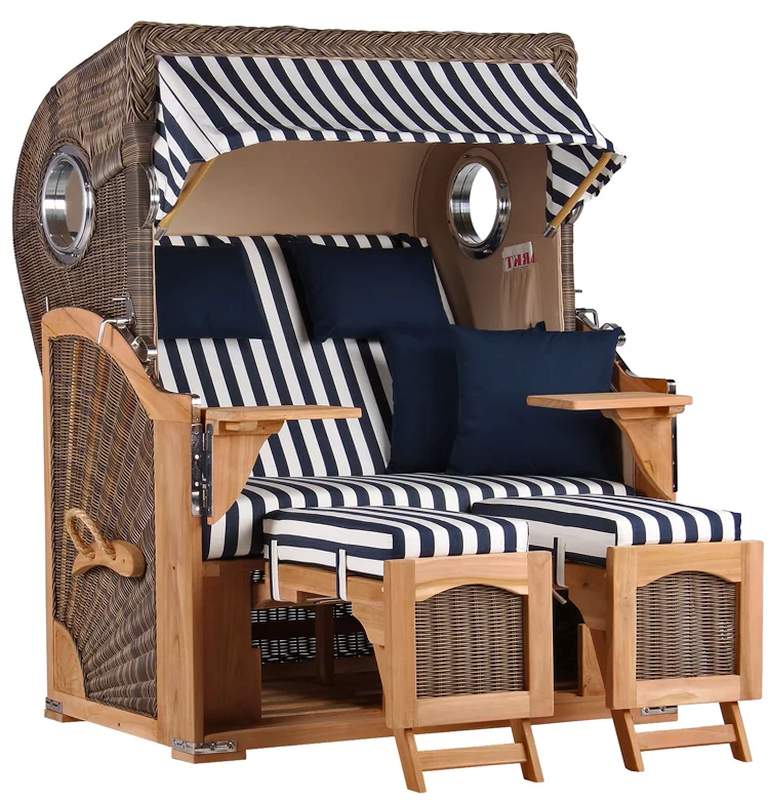 Düne Bullauge Teak PE grey Dessin 518