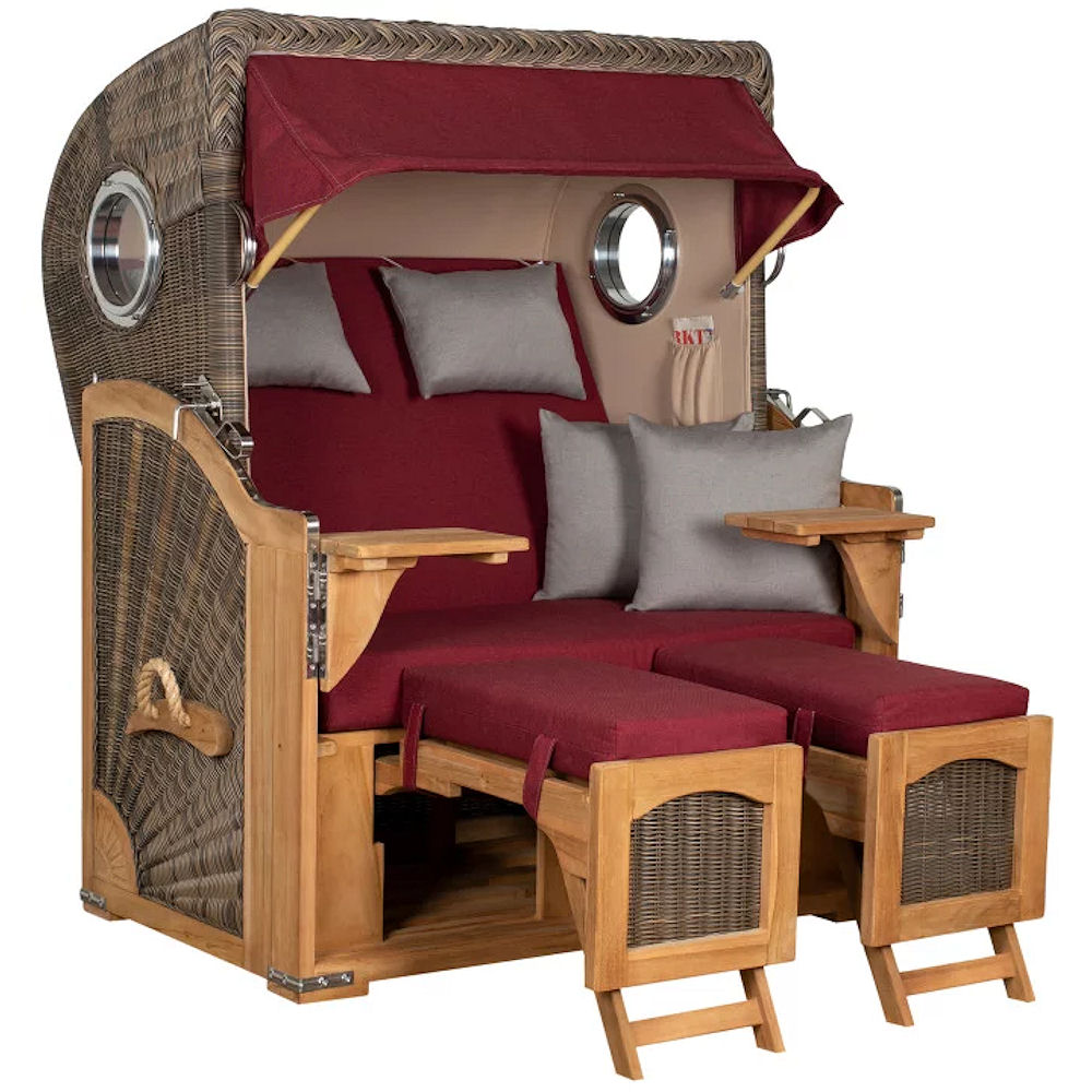 Düne Bullauge Teak PE grey Dessin 594
