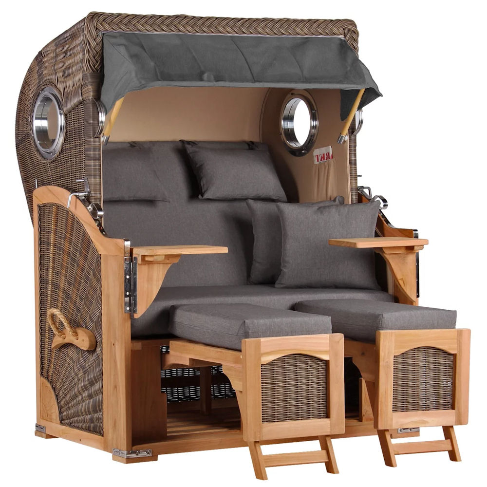 Düne Bullauge Teak PE grey Dessin 551
