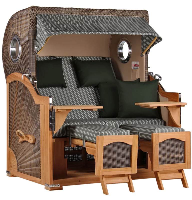 Düne Bullauge Teak PE grey Dessin 504