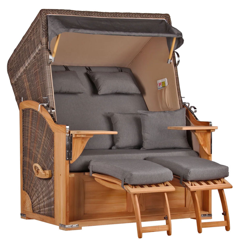 Seeblick Teak PE grey Dessin 551