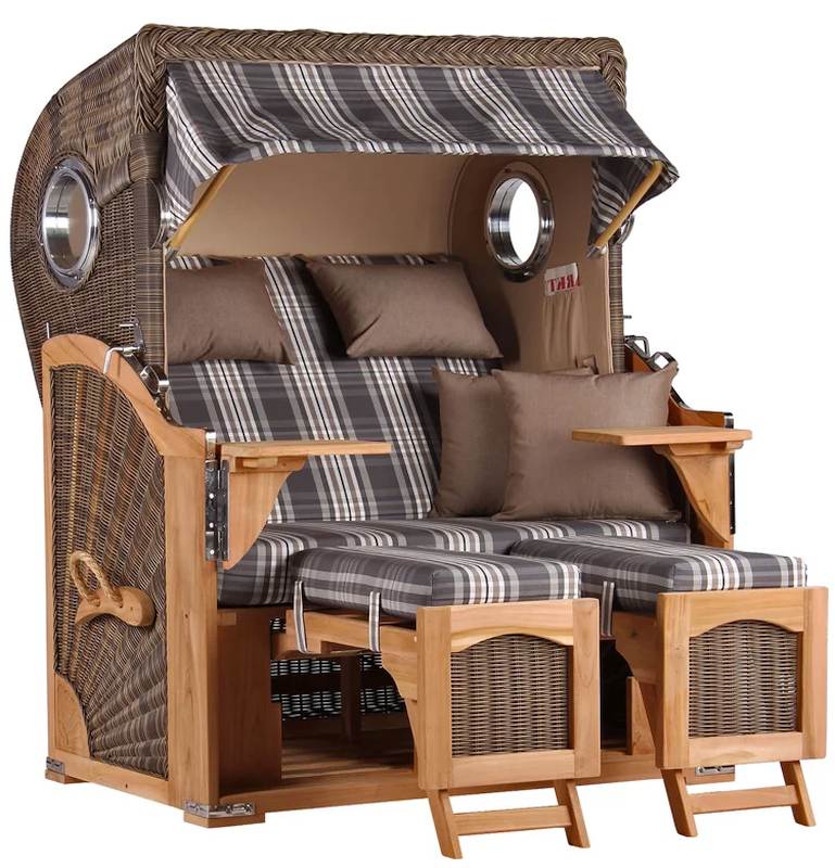 Düne Bullauge Teak PE grey Dessin 522