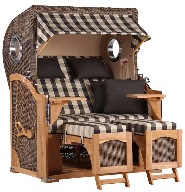 Düne Bullauge Teak PE grey Dessin 505