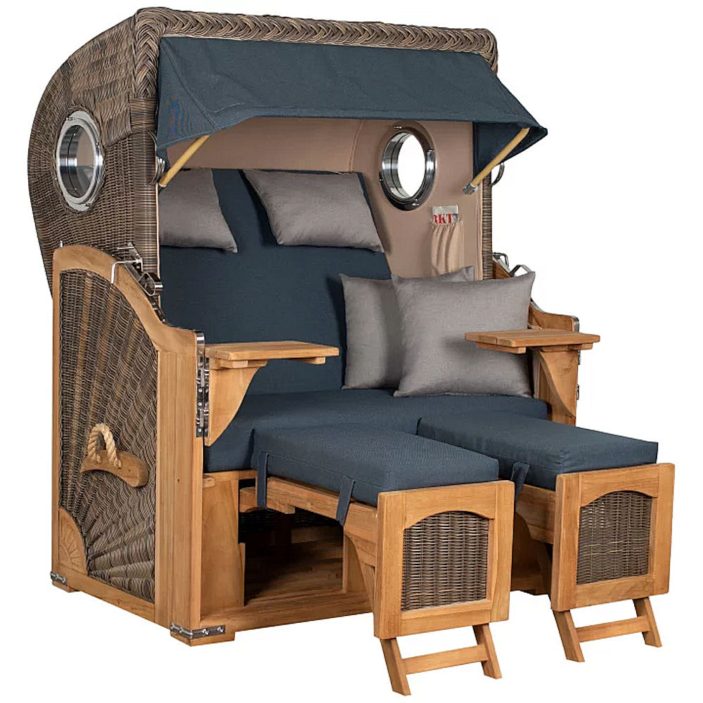 Düne Bullauge Teak PE grey Dessin 593
