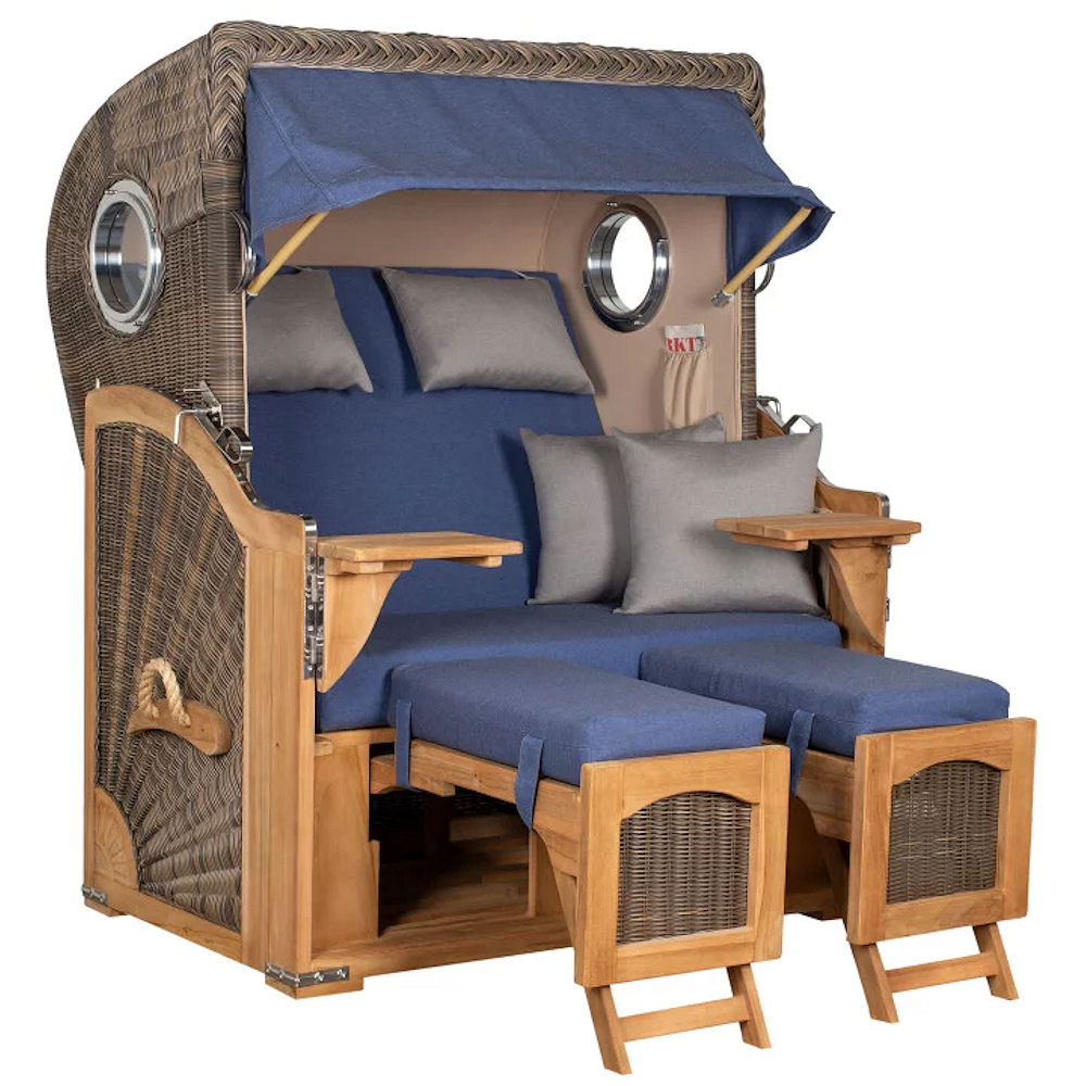Düne Bullauge Teak PE grey Dessin 595