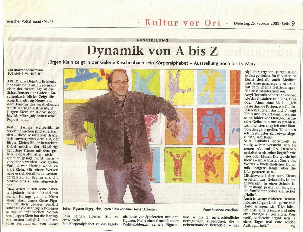 Trierischer Volksfreund Zeitung 2003