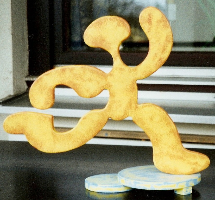 Skulptur - Körperalphabet - Nr.5 " D " ca.30 cm hoch (c)Klein Jürgen