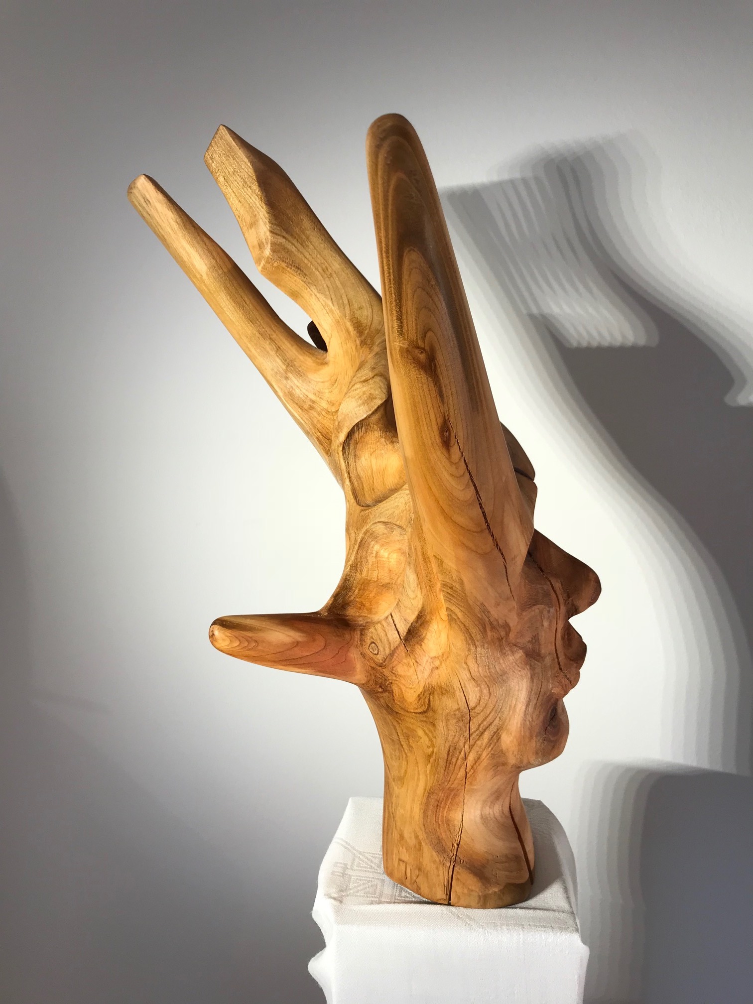 Bild einer Kirschholzskulptur