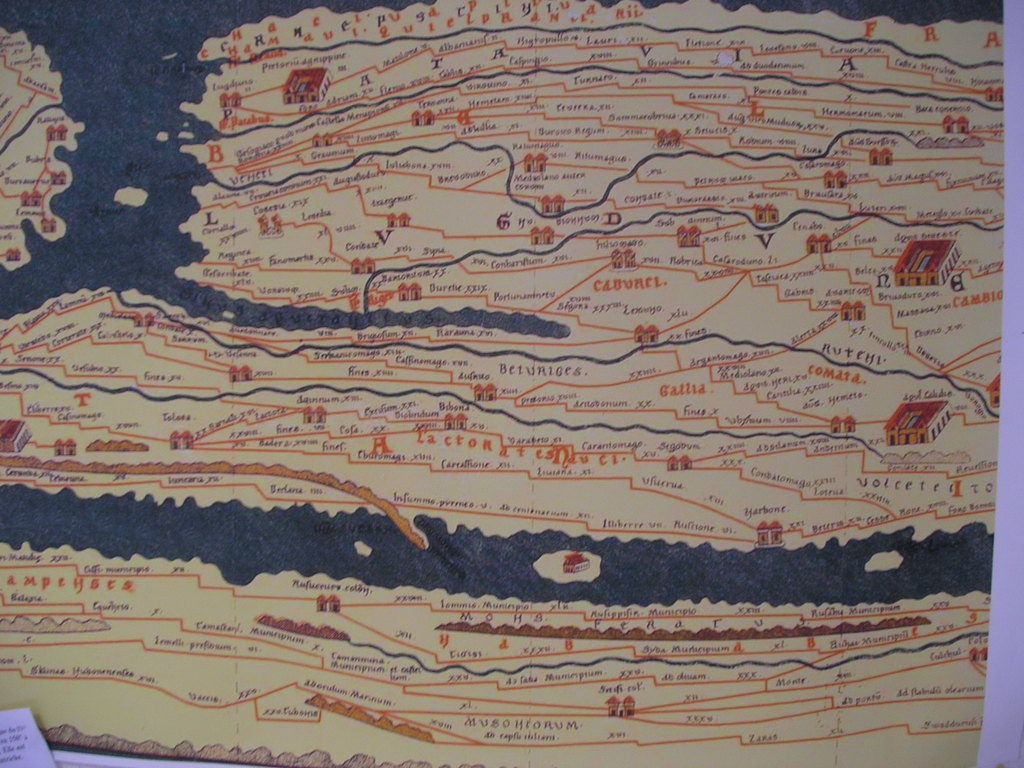 Musée d'Eysses : la table de Peutinger