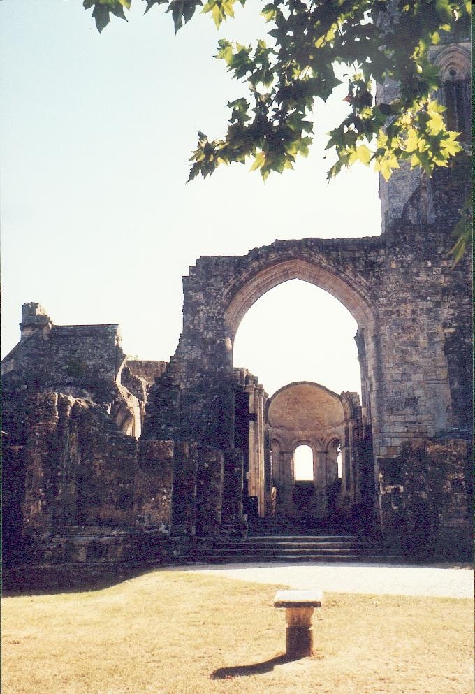 La Sauve : l'abbaye, et sa nef en enfilade