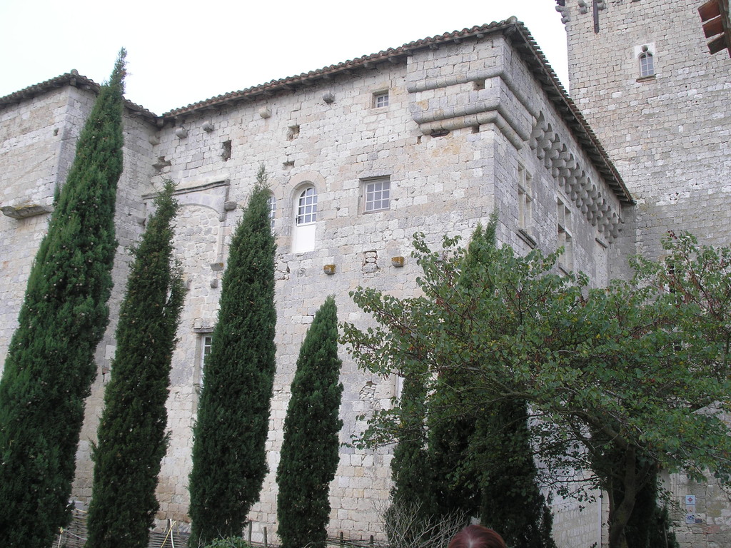 Plieux : les mâchicoulis du château