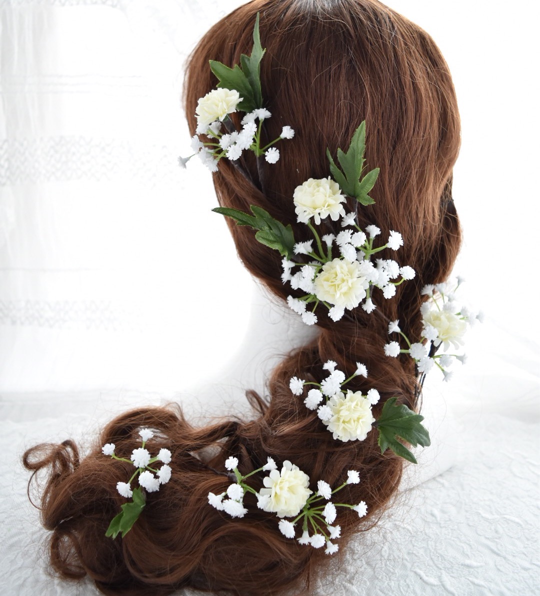 miセット スワッグブーケL・ブートニア・ヘッドドレスM miセット