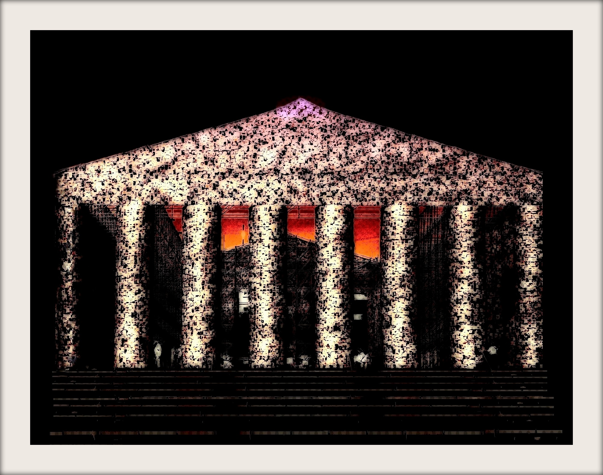 Parthenon der verbotenen Bücher, digitale Bearbeitung eines eigenen Fotos der documenta XIV