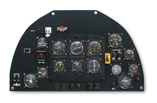 panel de mandos spitfire