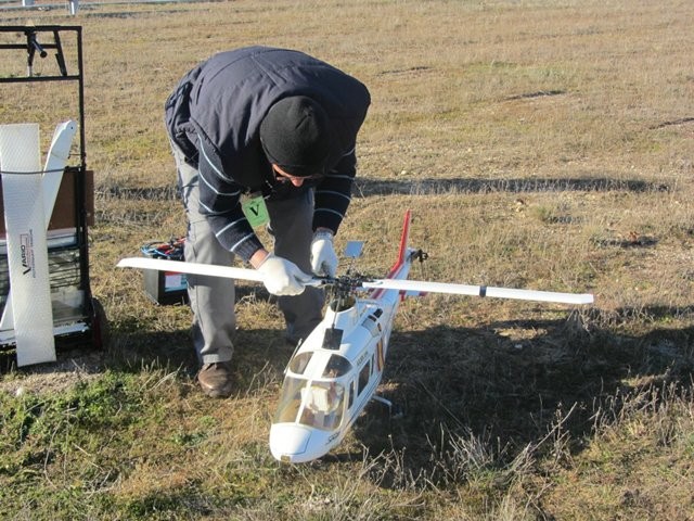 Paco Martín y su heli de "toda la vida"