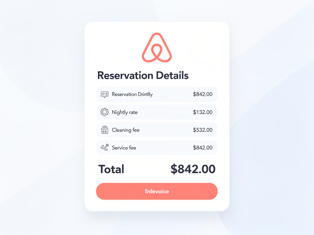 Airbnb Rechnung