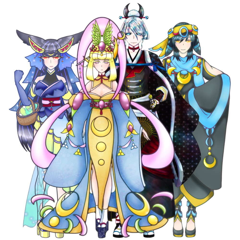 月組全身集合絵