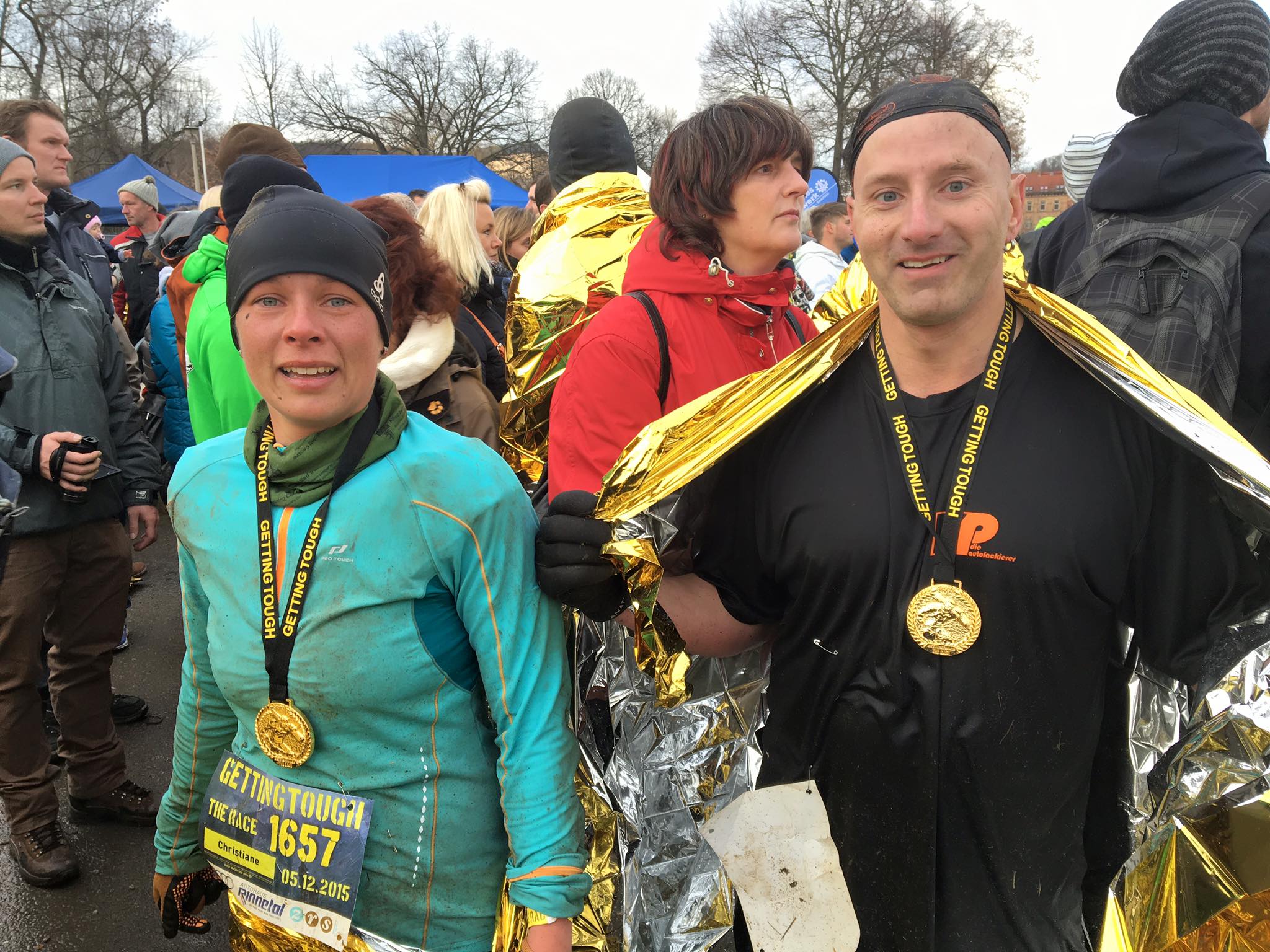 Erschöpfung und Stolz nach dem härtesten Lauf