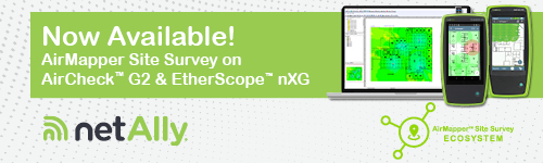 Air Mapper Site Survey on Aircheck G2 & Etherscope nXG